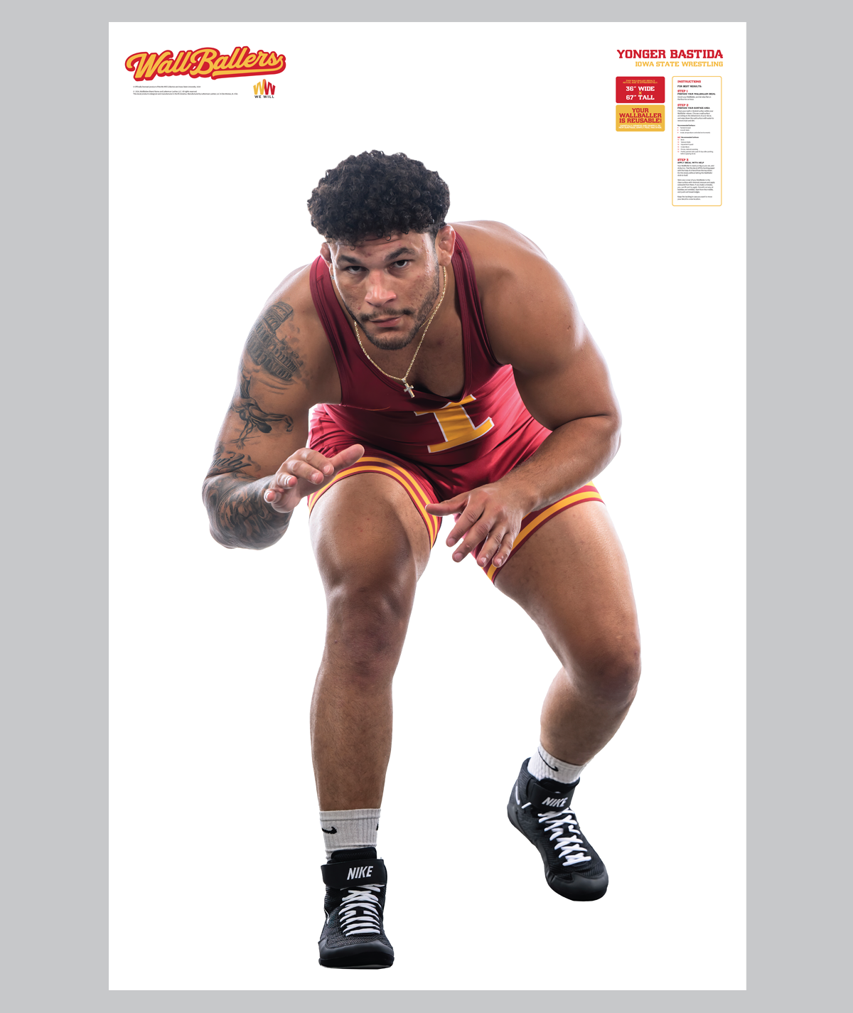 Yonger Bastida - Iowa State Wrestling WallBaller