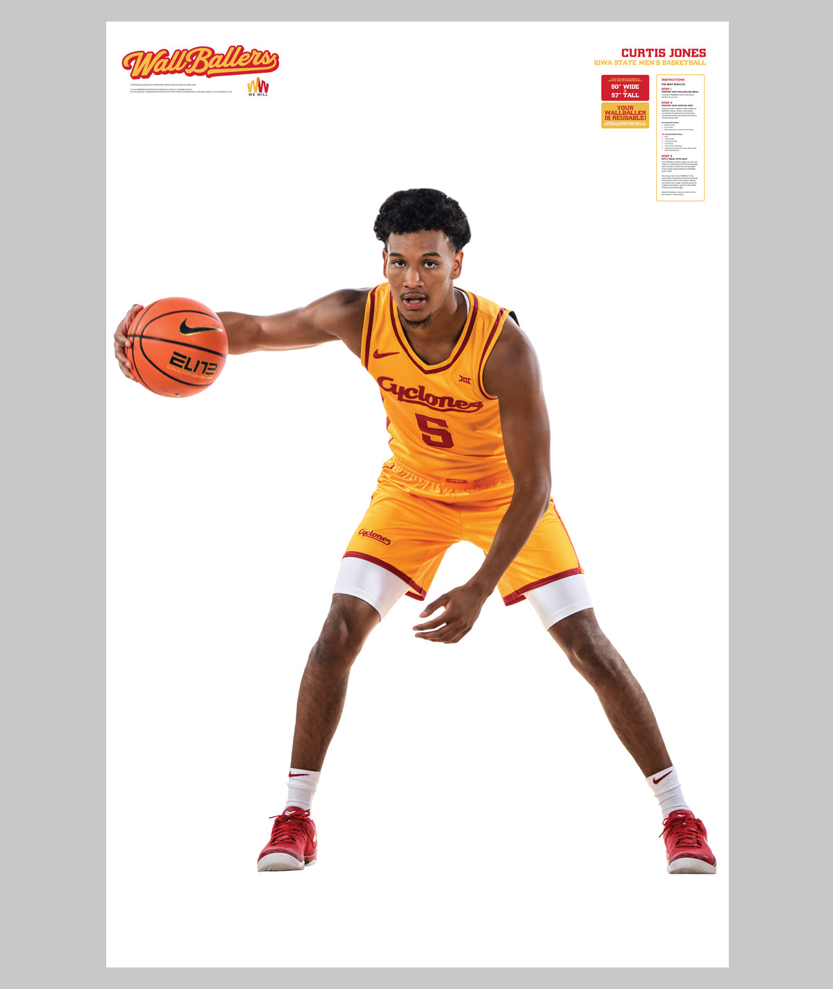 Curtis Jones - Iowa State Mens Basketball WallBaller